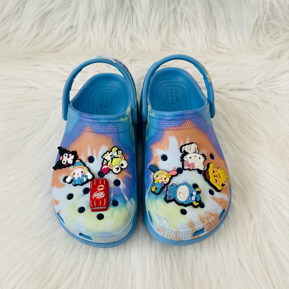 Colorful Kids Clogs with Fun Charms